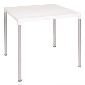 Bolero White Square Table modern and easy clean