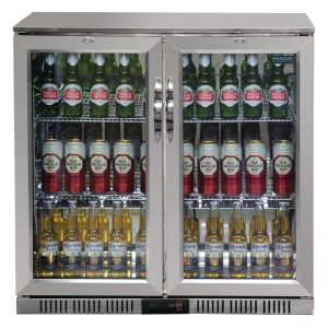 Polar Double Hinged Door Back Bar Cooler with a 2 year warranty